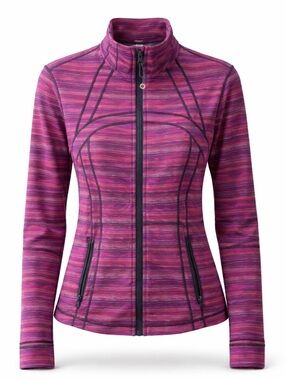Lululemon Define Jacket Size 10 Space Dye Regal Plum Full Zip Luon Purple